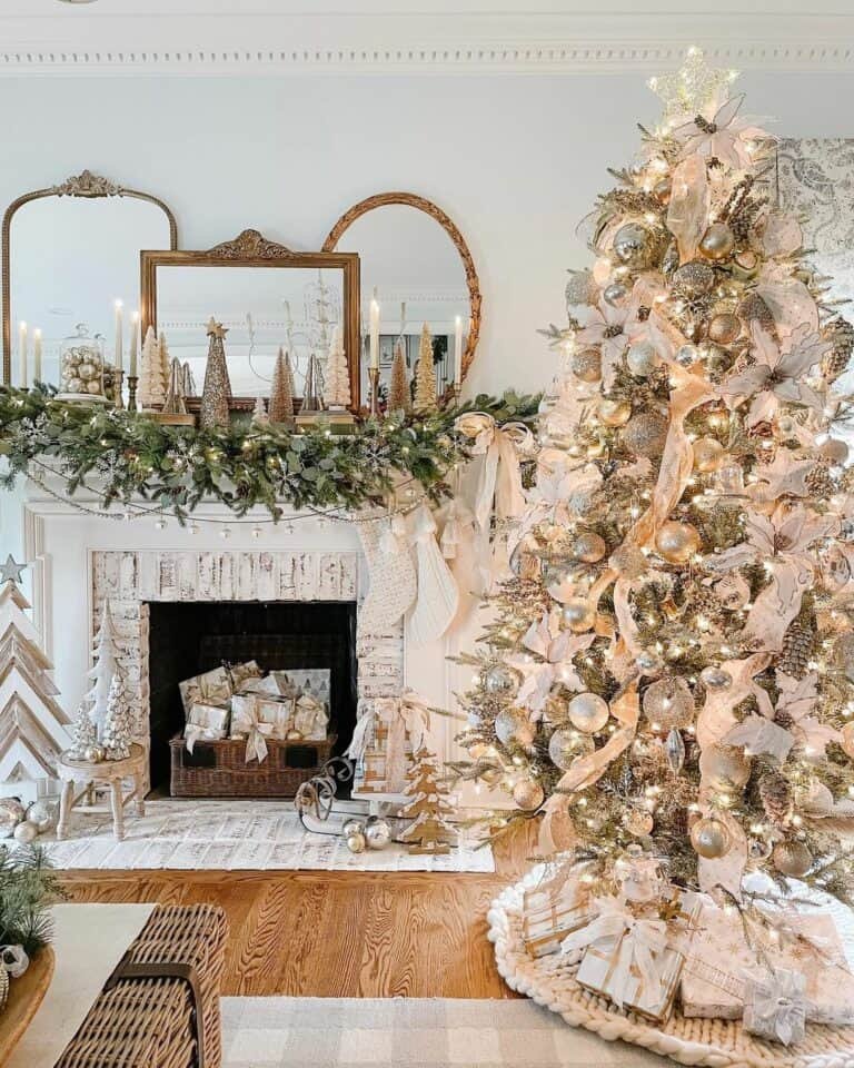 Silver Gold Mantel