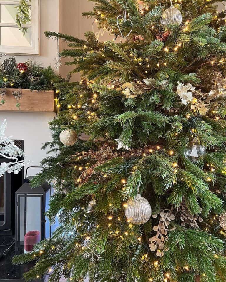 Silver Gold Tree Ornaments