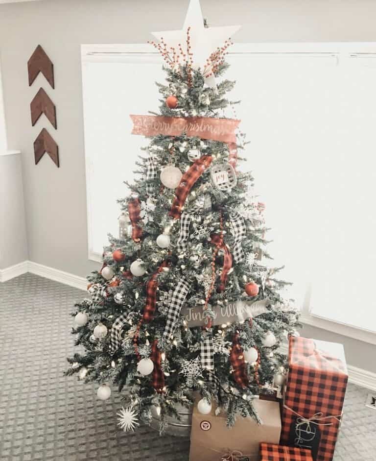 Silver Metal Tree Collar