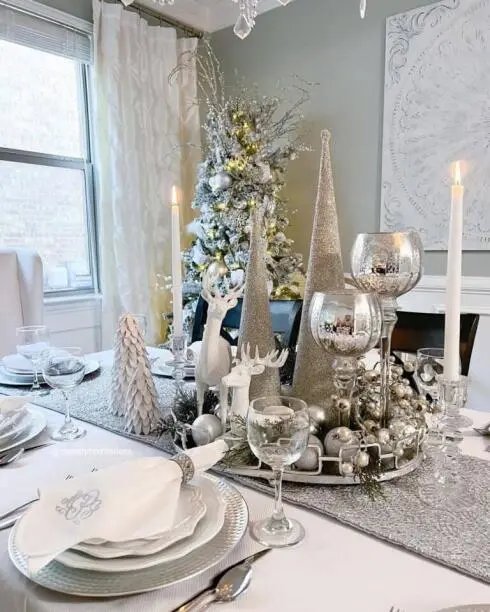 Silver Tray Centerpiece