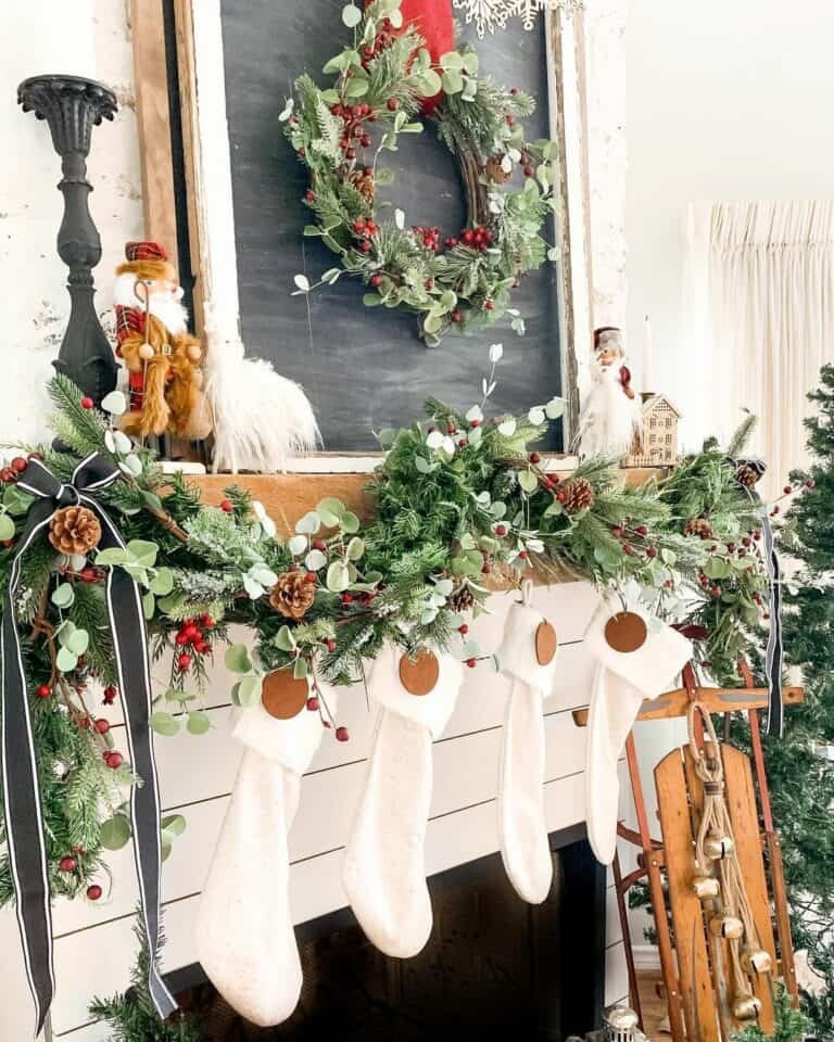 Sled Fireplace Display