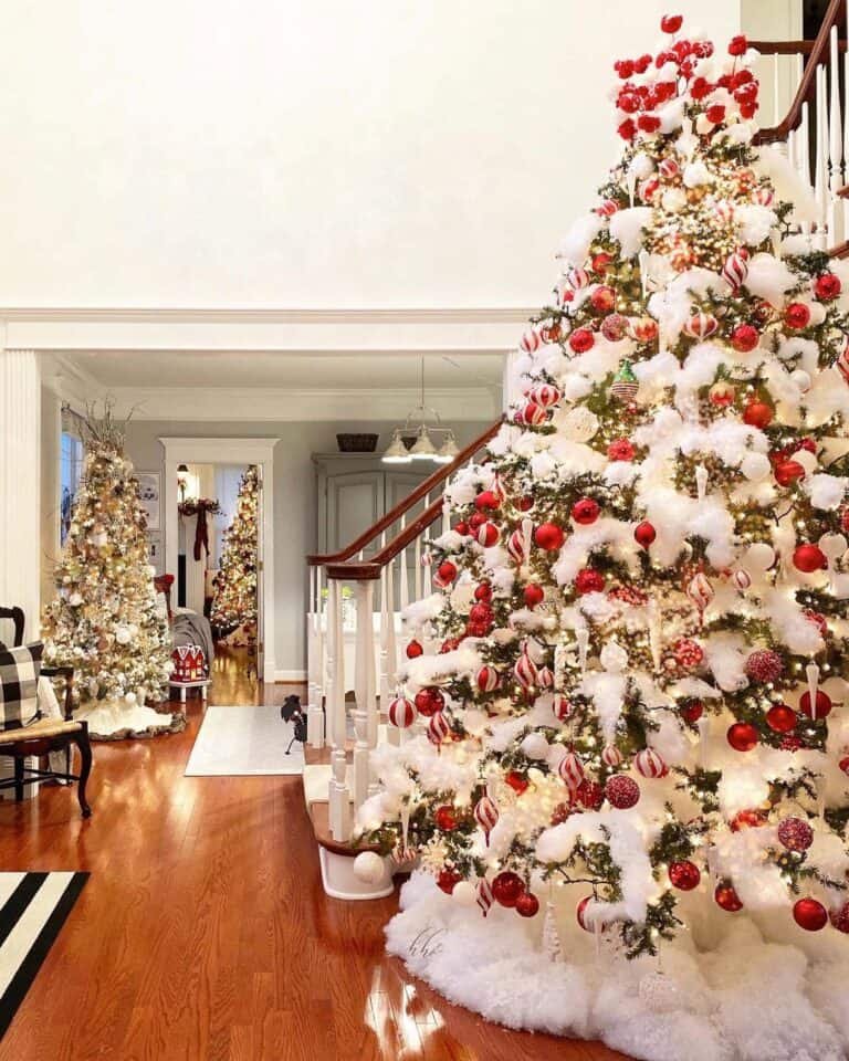 Snow-Dusted Tree Decorations