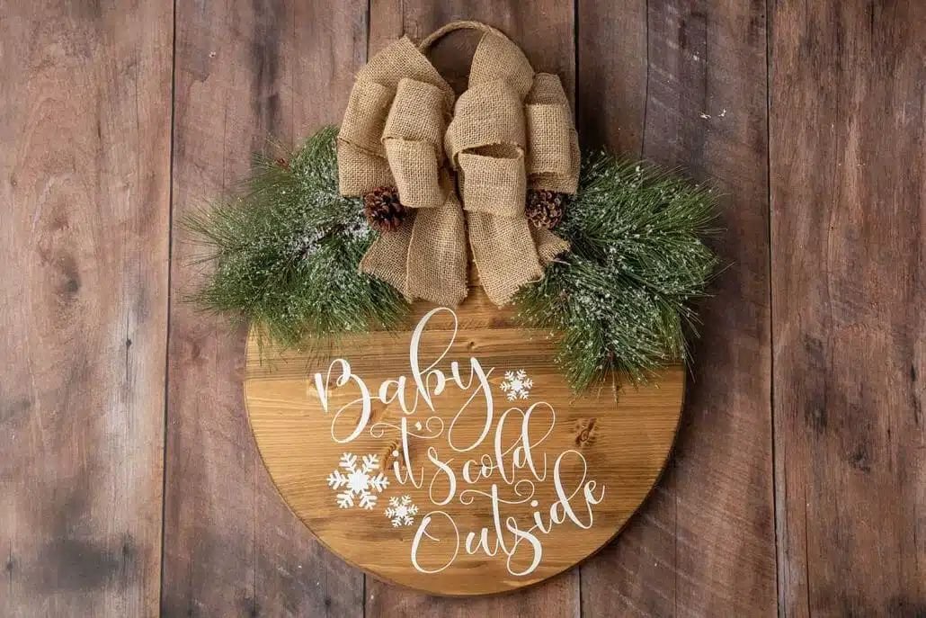 Stained Wood Door Signs