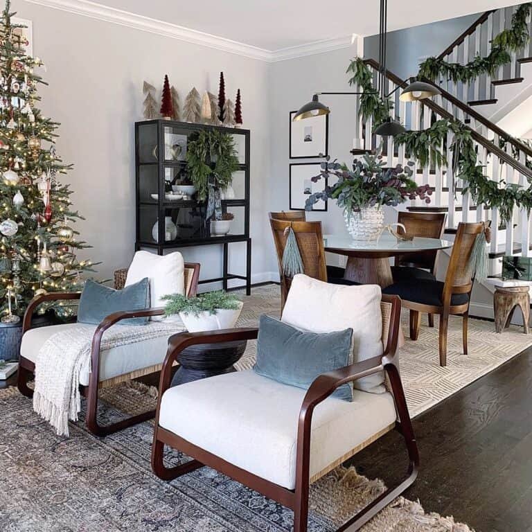 Staircase Garland Display