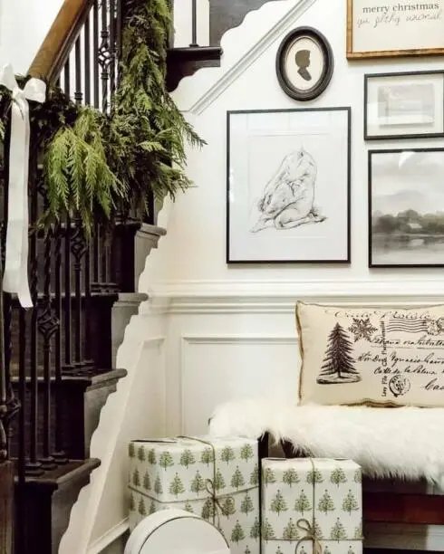 Staircase Holiday Display