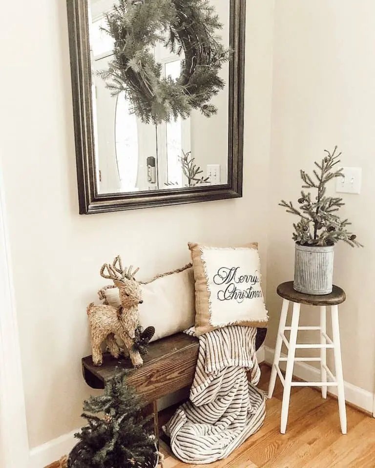 Straw Deer Bench