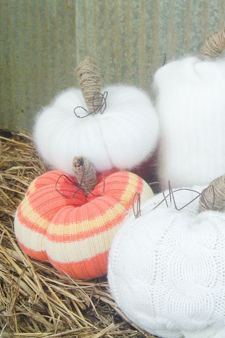 Sweater Fabric Pumpkins