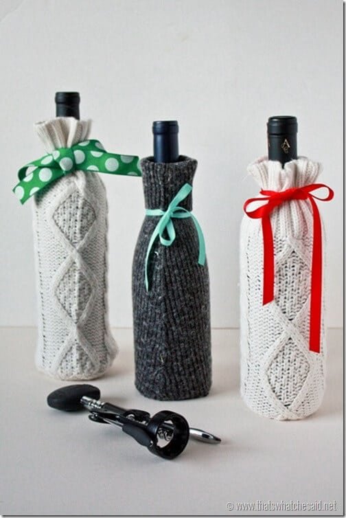 Sweater Wine Wrapping