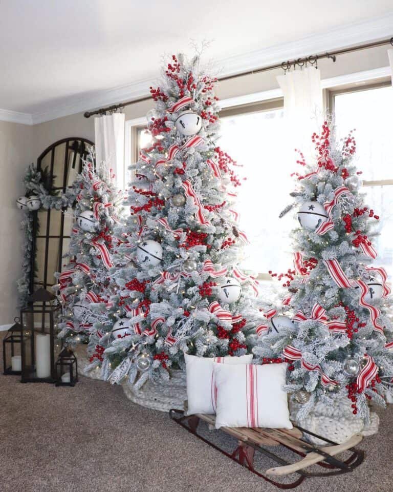 Three White Trees