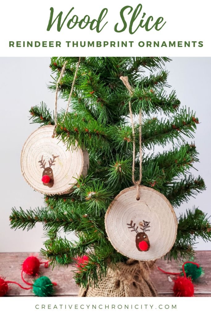 Thumbprint Reindeer Ornaments