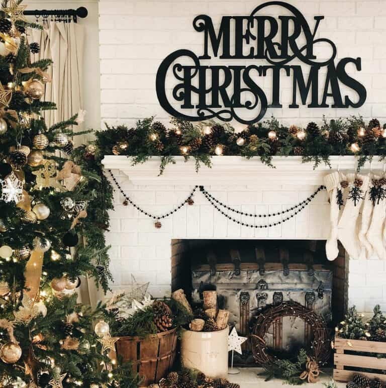 Vintage Black White Christmas