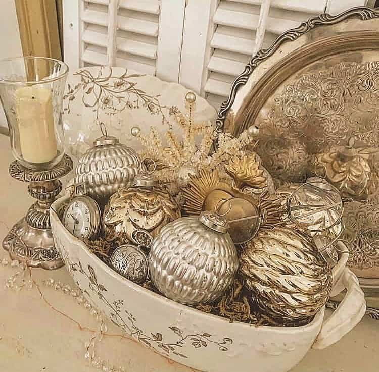 Vintage Gold Ornaments