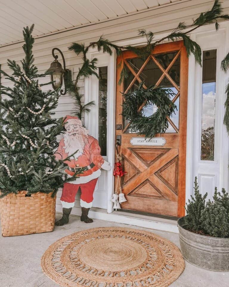 Vintage Santa Porch