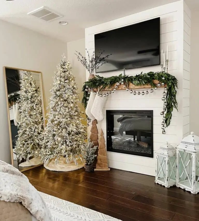 White Bedroom Fireplace