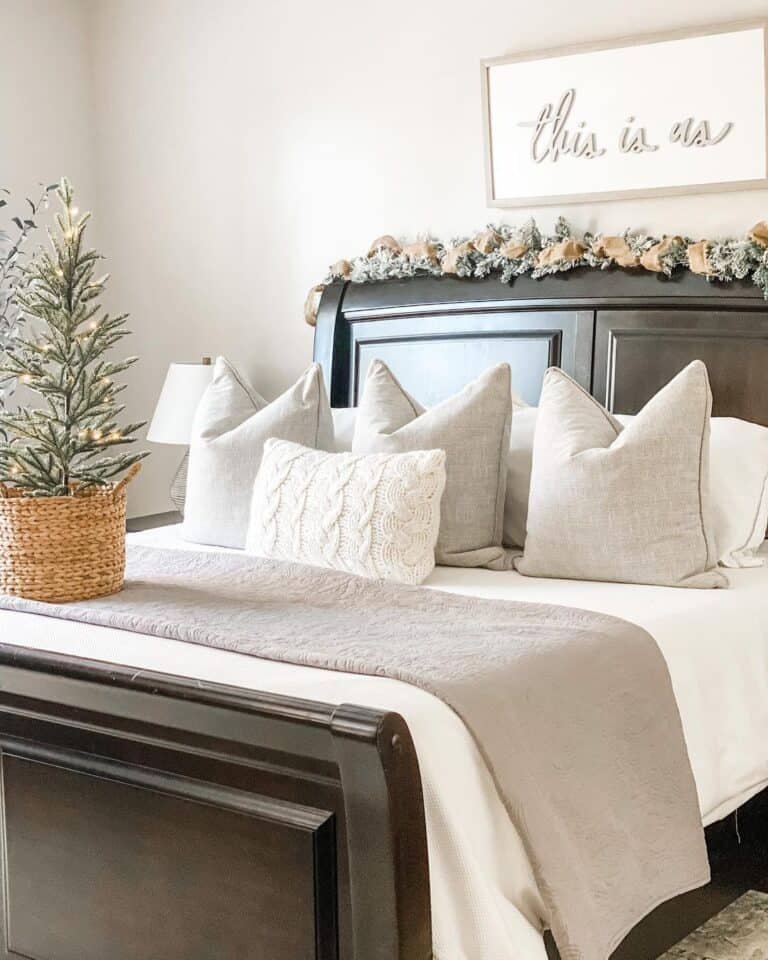White Bedspread Setup
