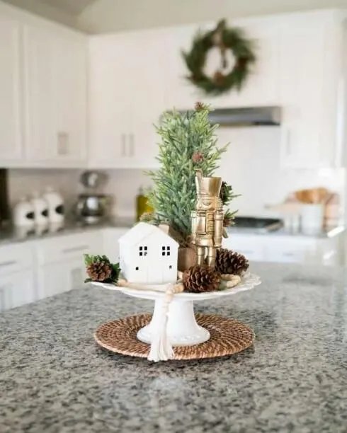 White Cake Stand Display