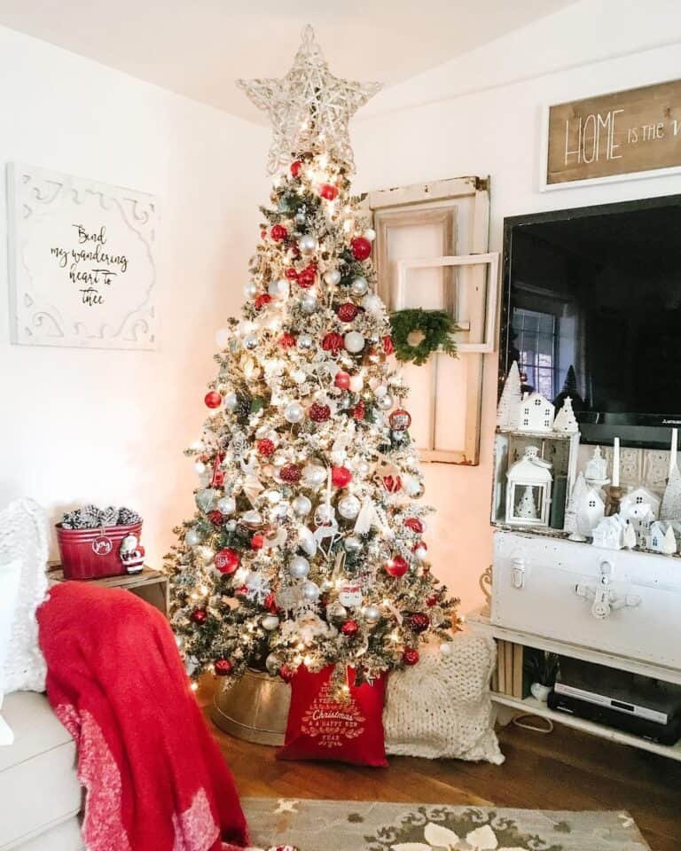 White Chest Christmas Tree