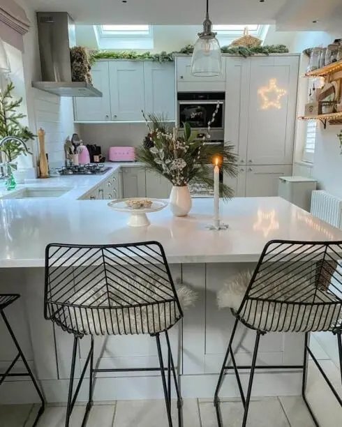 White Christmas Countertops