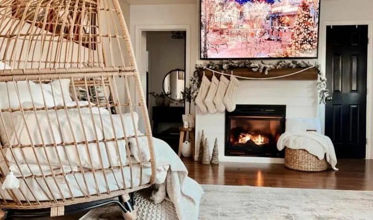 White Christmas Fireplace