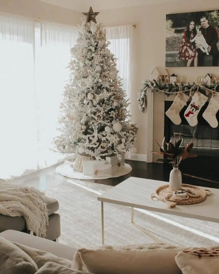 White Christmas Stockings