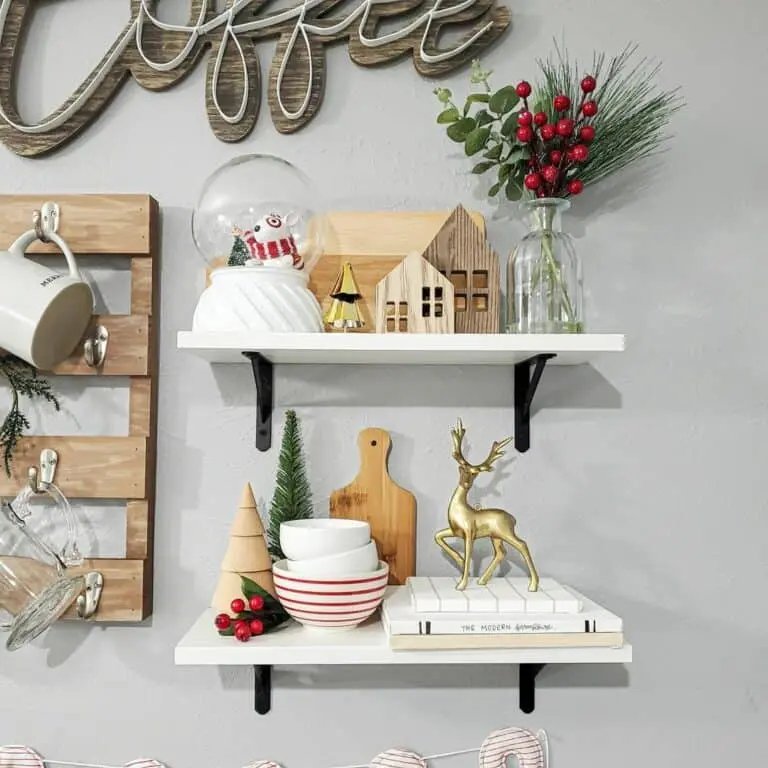 White Coffee Shelves