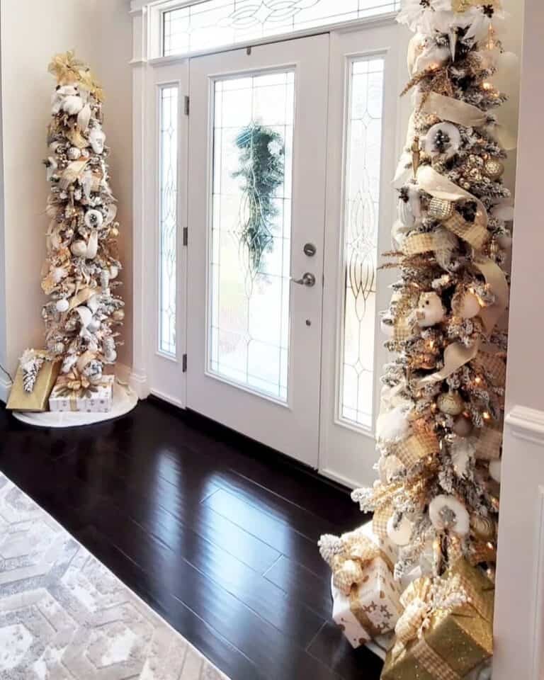 White Entryway Trees