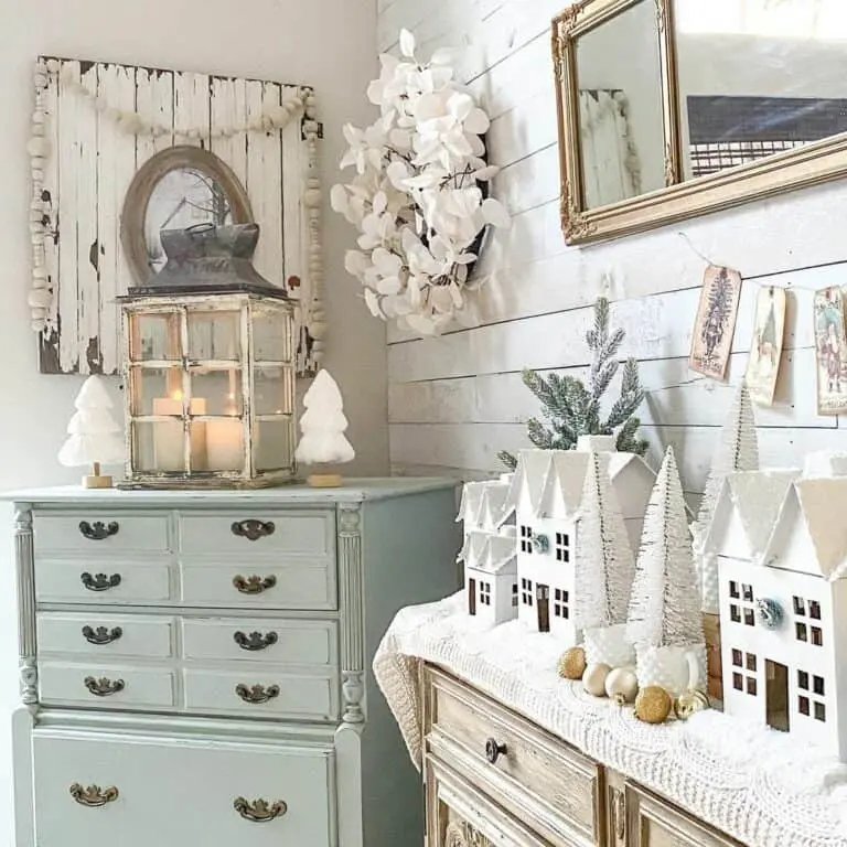 White Farmhouse Winter