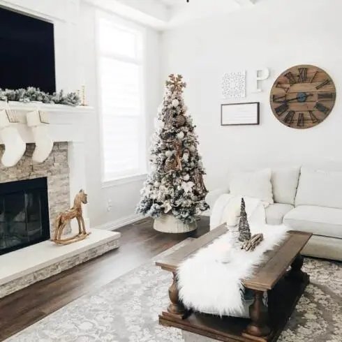White Faux Fur Runner