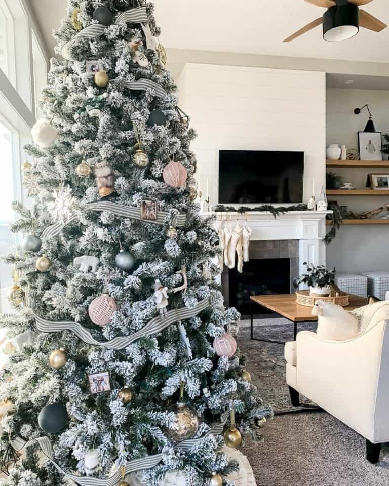 White Flocked Christmas Tree