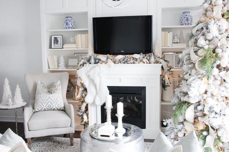 White Fur Stockings
