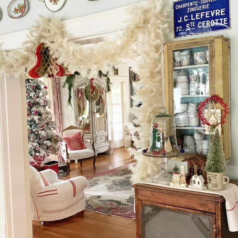 White Garland Decor