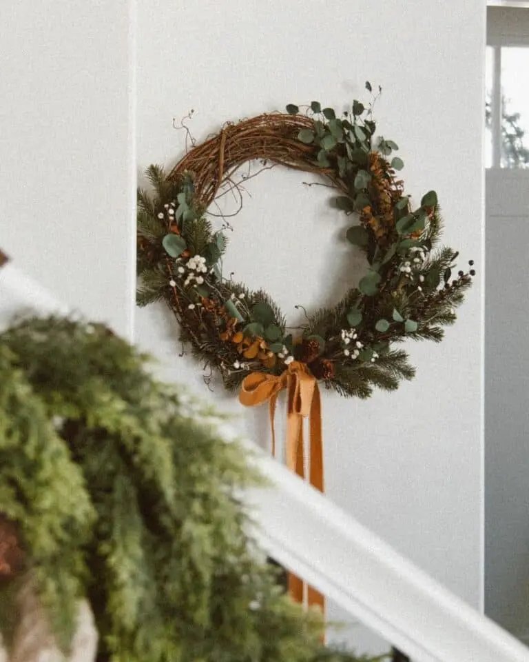 White Grapevine Wreath
