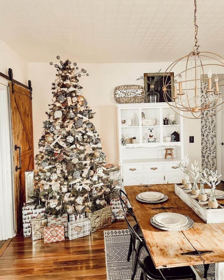 White Hutch Display
