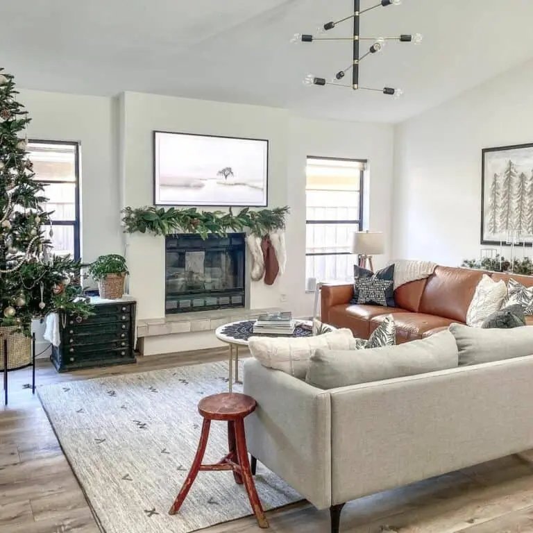 White Mantel Garland