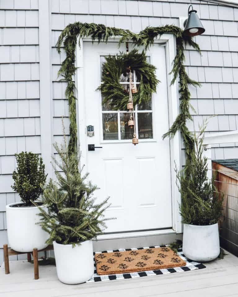 White Planter Displays