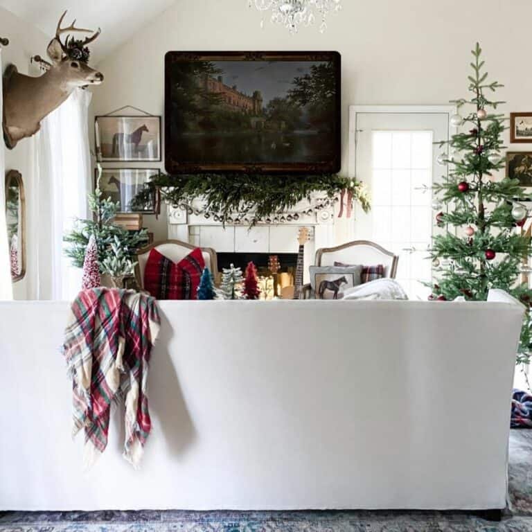 White Room Red Ornaments