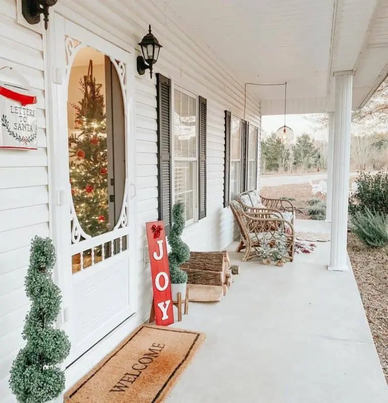 White Santa Mailbox