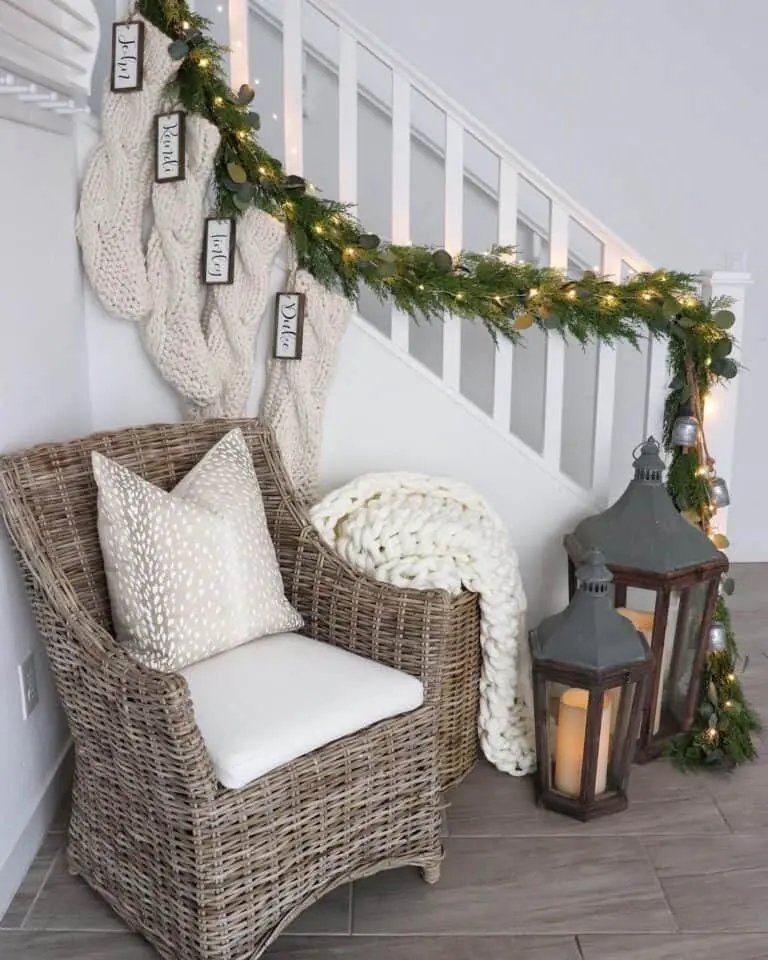 White Staircase Lanterns
