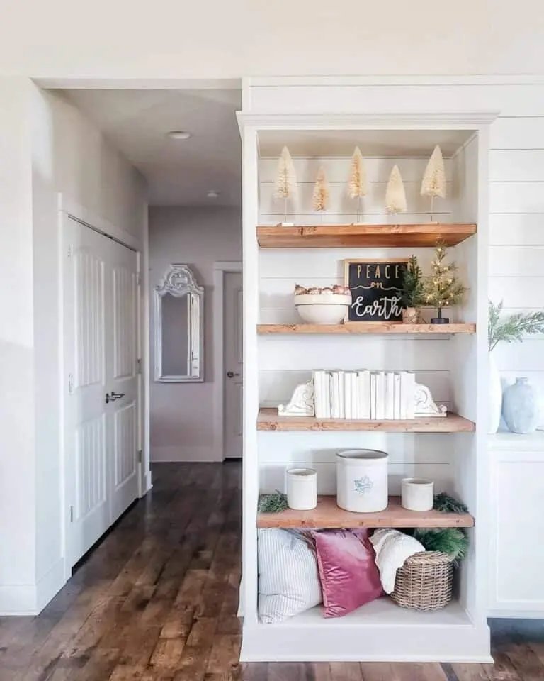 White Wood Shelves