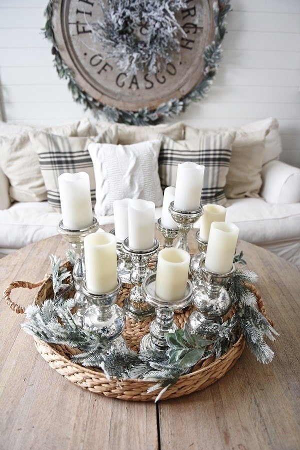 Winter Basket Centerpiece