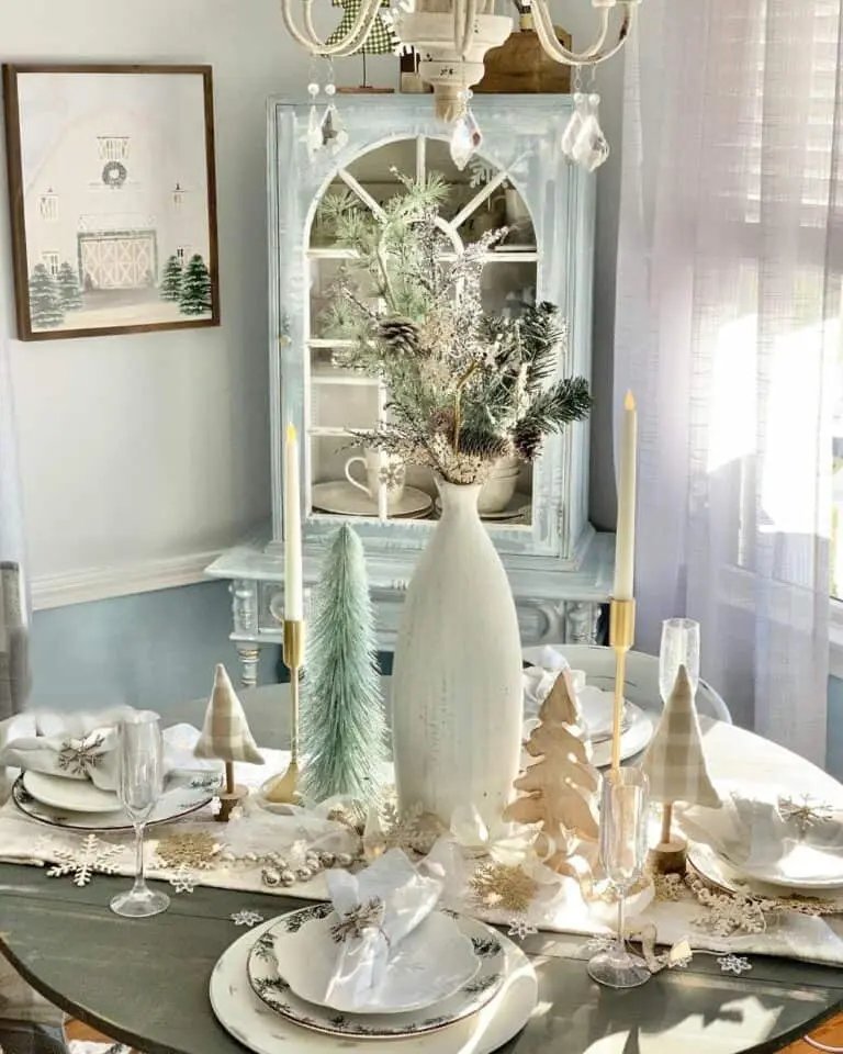 Winter Table Centerpiece