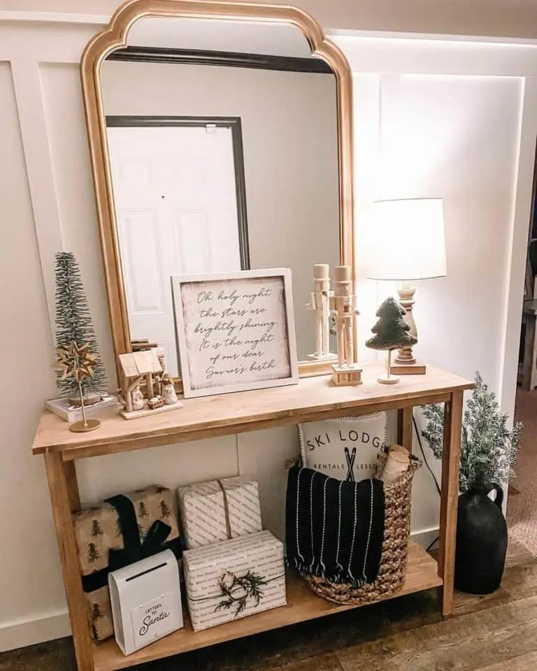 Wood Entryway Table