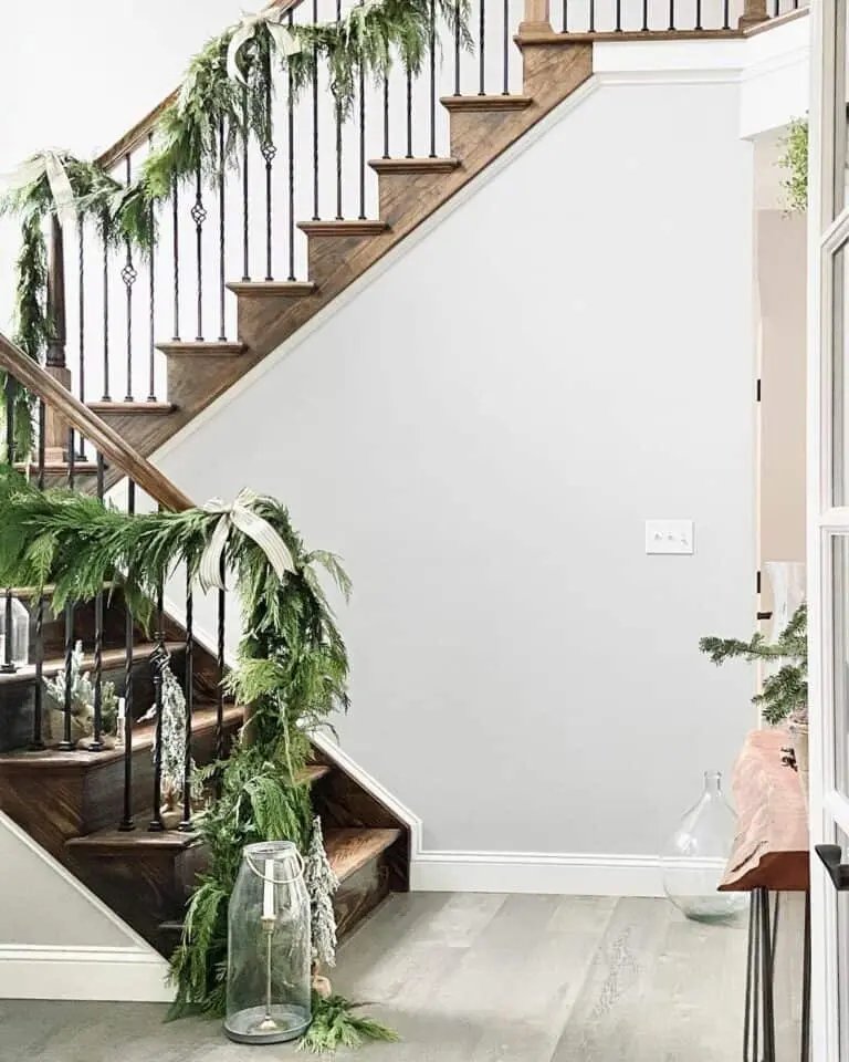 Wood Stair Garland