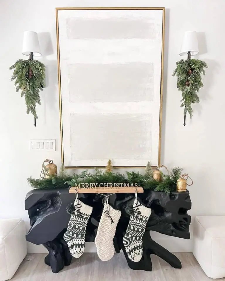 Wood Stocking Holder