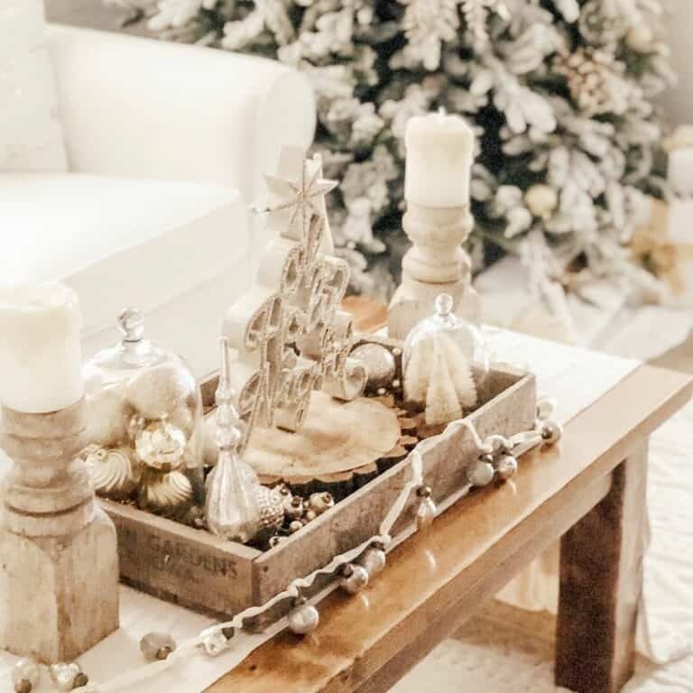Wooden Centerpiece Tray