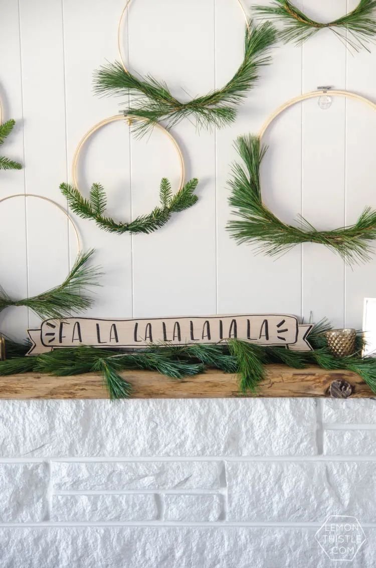 Wooden Holiday Banner