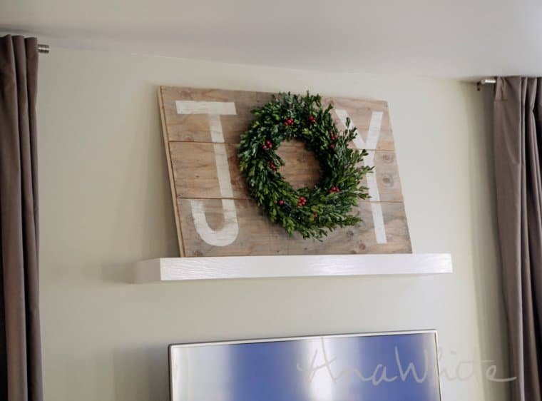 Wooden Joy Sign