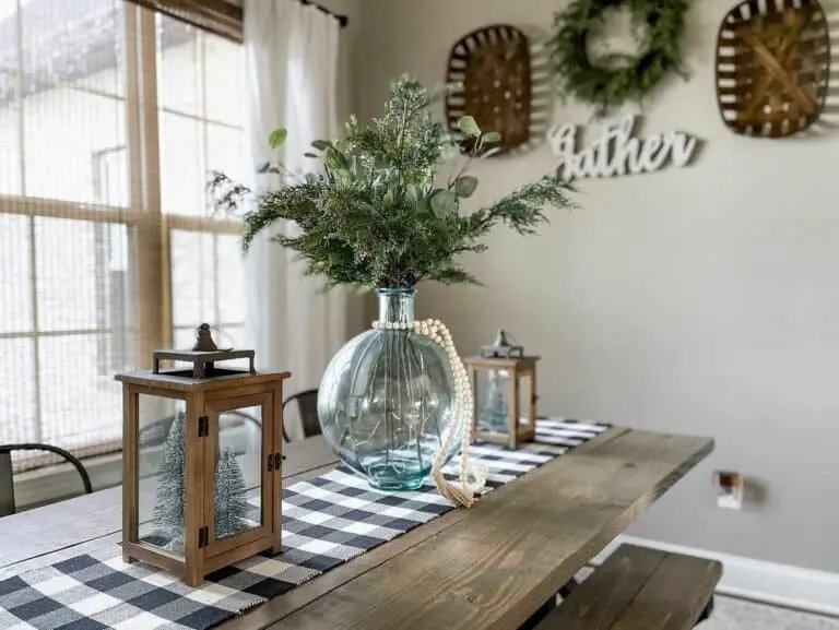 Wooden Lantern Centerpieces