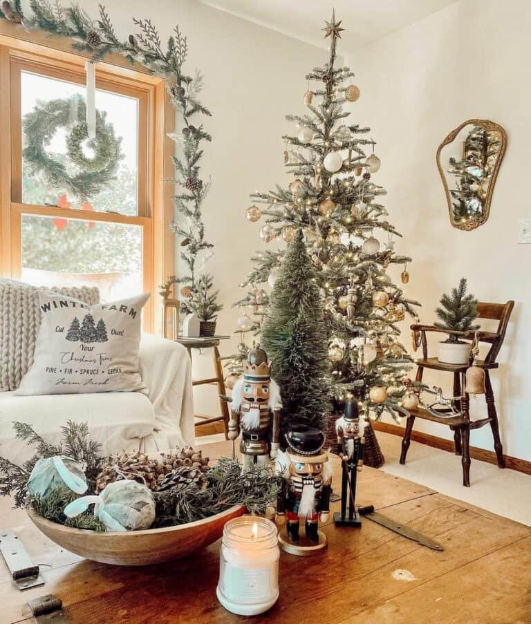 Wooden Nutcracker Centerpiece