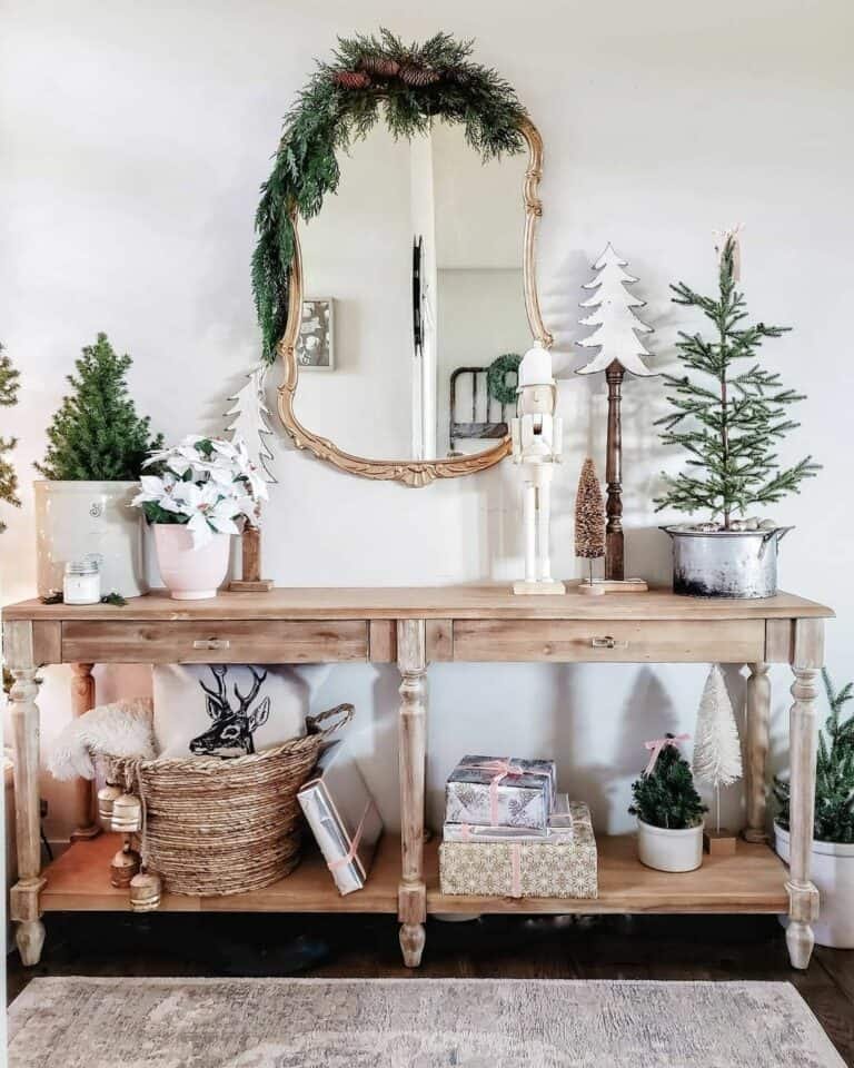 Wooden Nutcracker Console